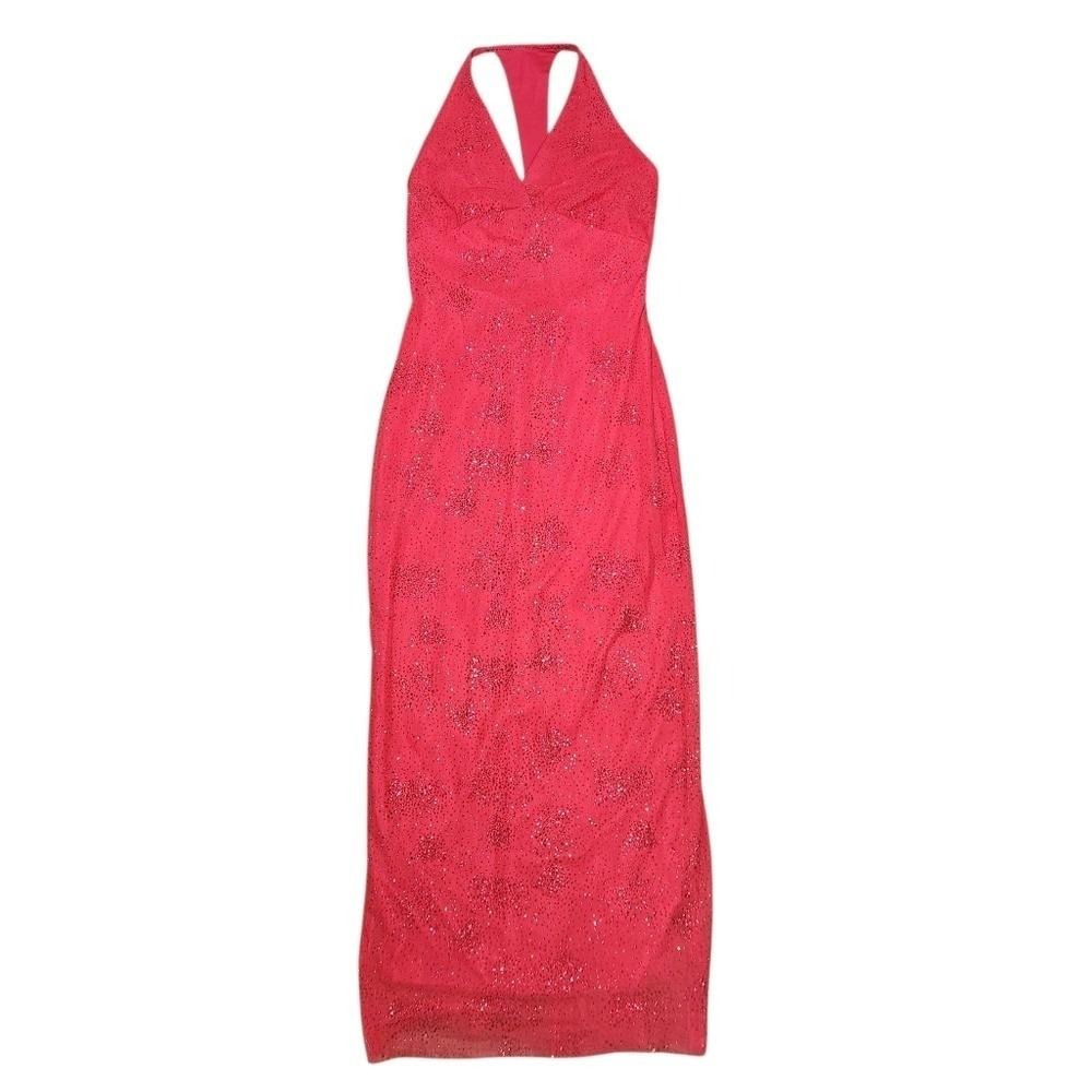 Vintage Y2K Jessica McClintock Gunne Sax Dress Size 7 Red Eveningwear Holiday‎